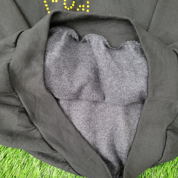 Vintage 90s Theatrical Mask Sweatshirt Womens Large 22x23 Boxy Crop - Picture 11 of 13